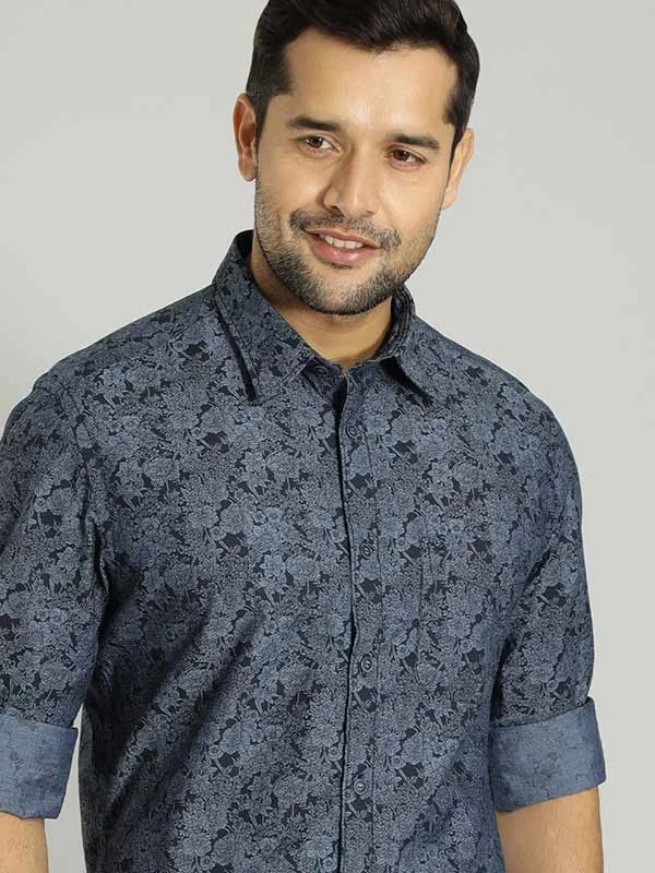 Men Printed Full Sleeve Cotton Shirt