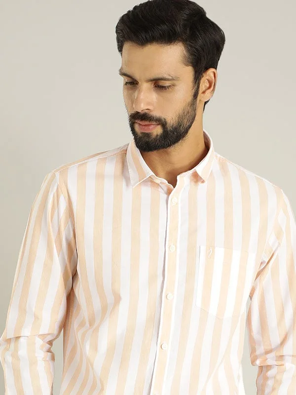 Men Striped Full Sleeve Cotton Shirt