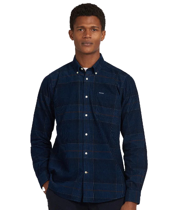 Blair Tailored Fit Shirt Midnight Tartan - Multi