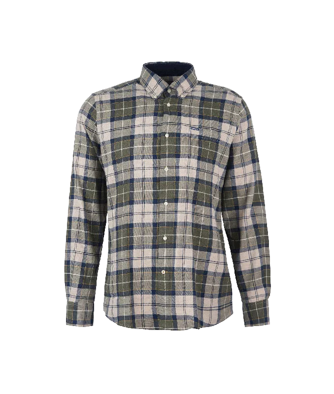 Fortrose Tailored Fit Shirt Forest Mist - Multi