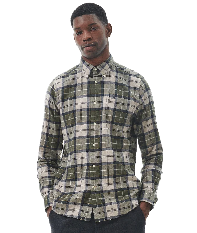 Fortrose Tailored Fit Shirt Forest Mist - Multi