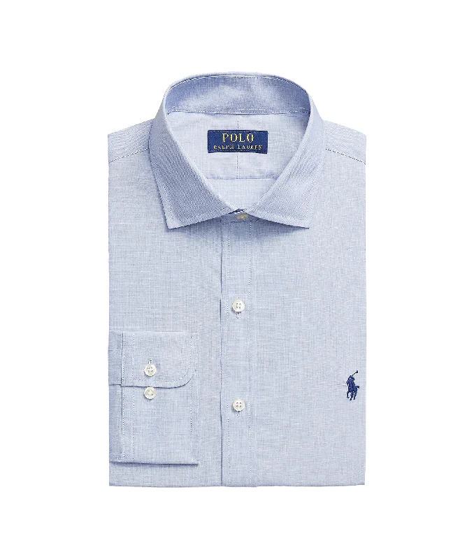 Slim Fit Poplin Shirt - Blue