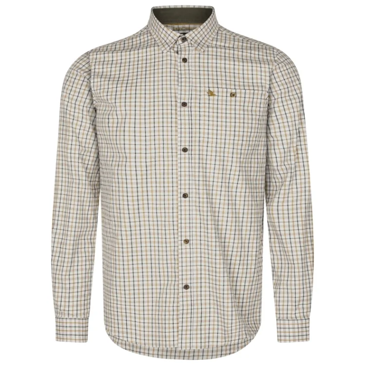 Seeland Oxford Shooting Shirt - Blue/Classic Brown Check