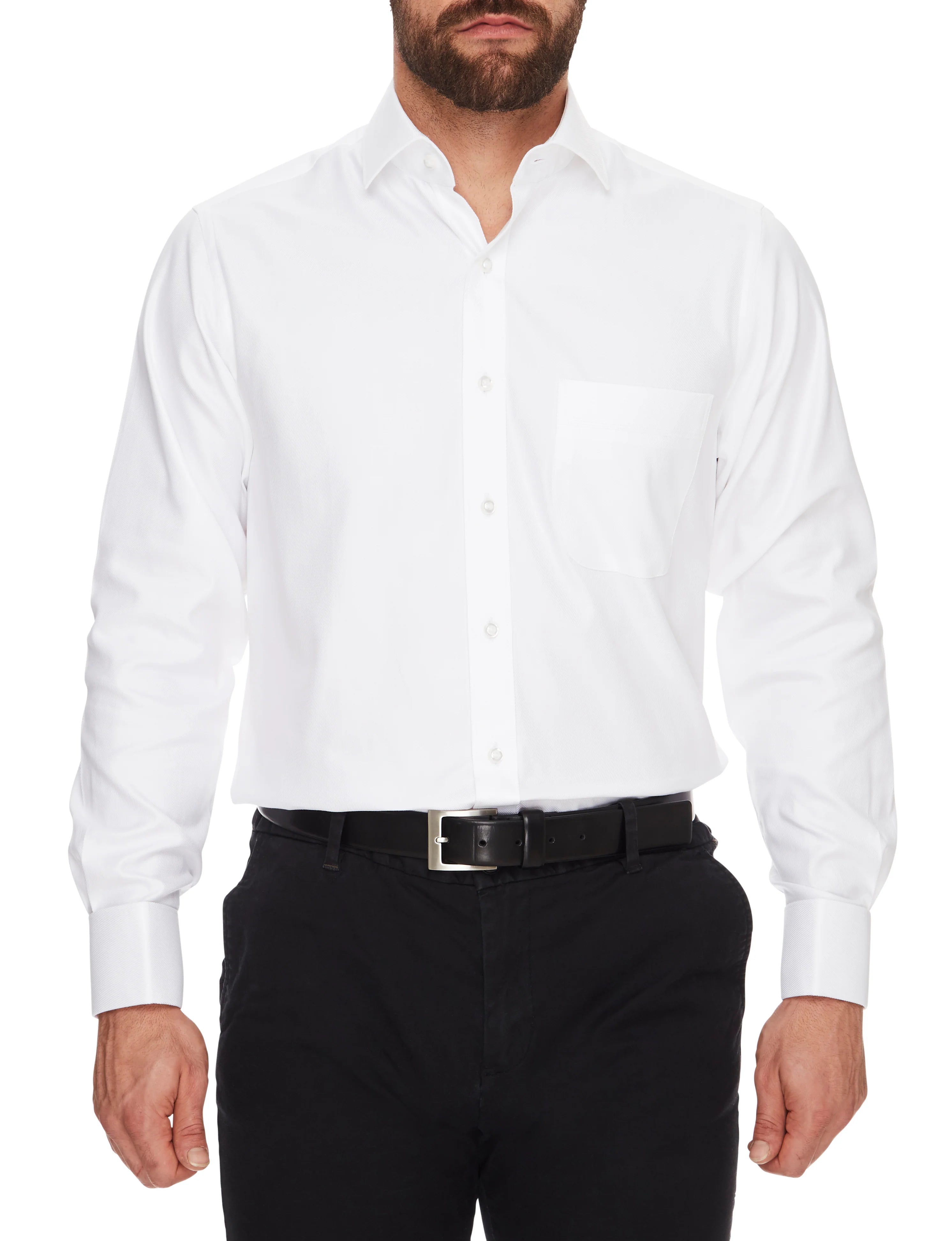 Windsor Luxury White Twill Shirt