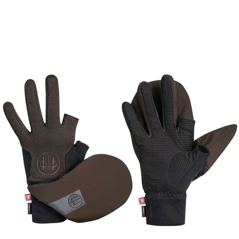 Beretta Padded Double Gloves Brown Bark