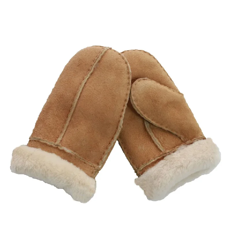 Eastern Counties Leather Childrens/Kids CSM Sheepskin Split Seam Mittens