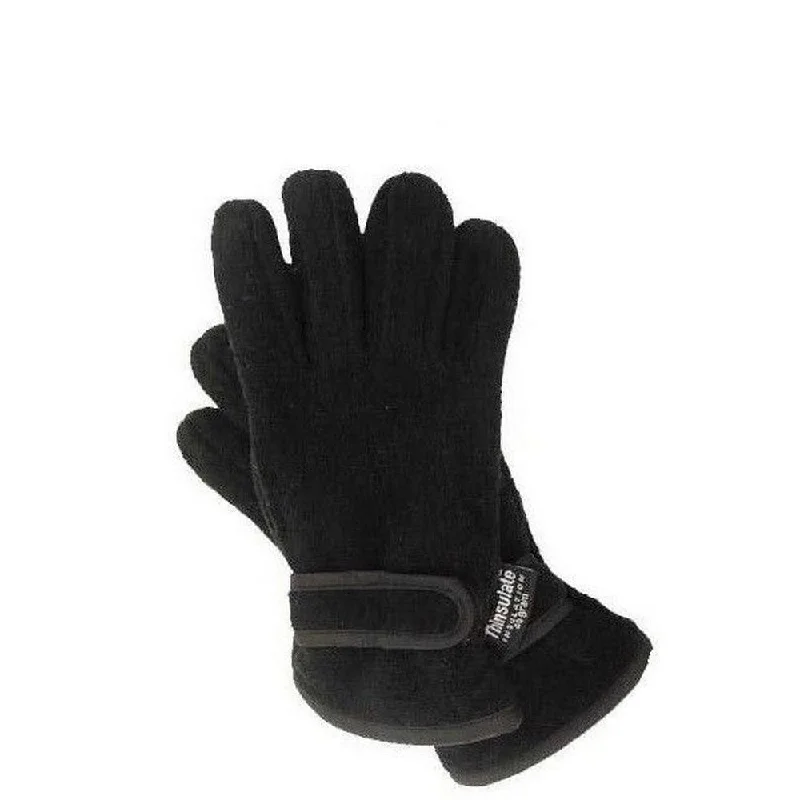 FLOSO Childrens/Kids Thermal Thinsulate Fleece Gloves With Palm Grip (3M 40g)