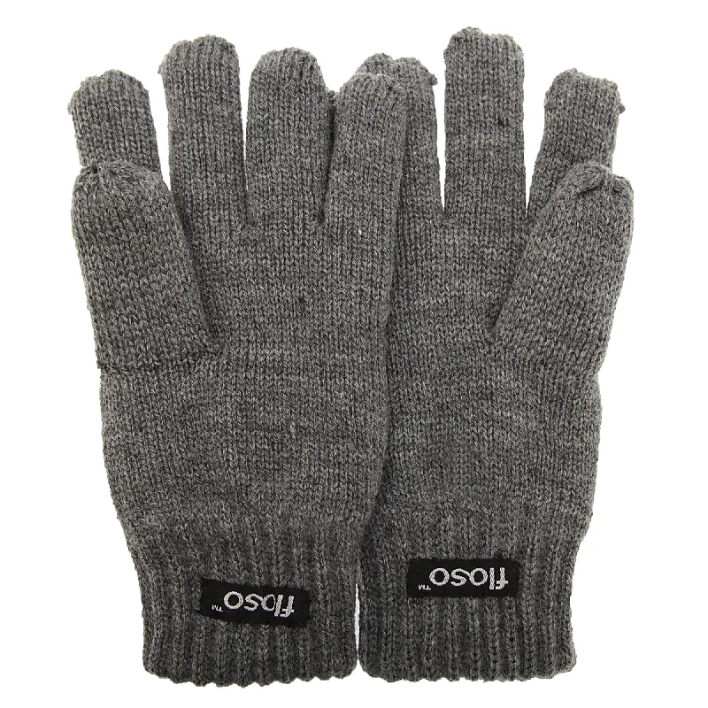 FLOSO Childrens Unisex Knitted Thermal Thinsulate Gloves (3M 40g)