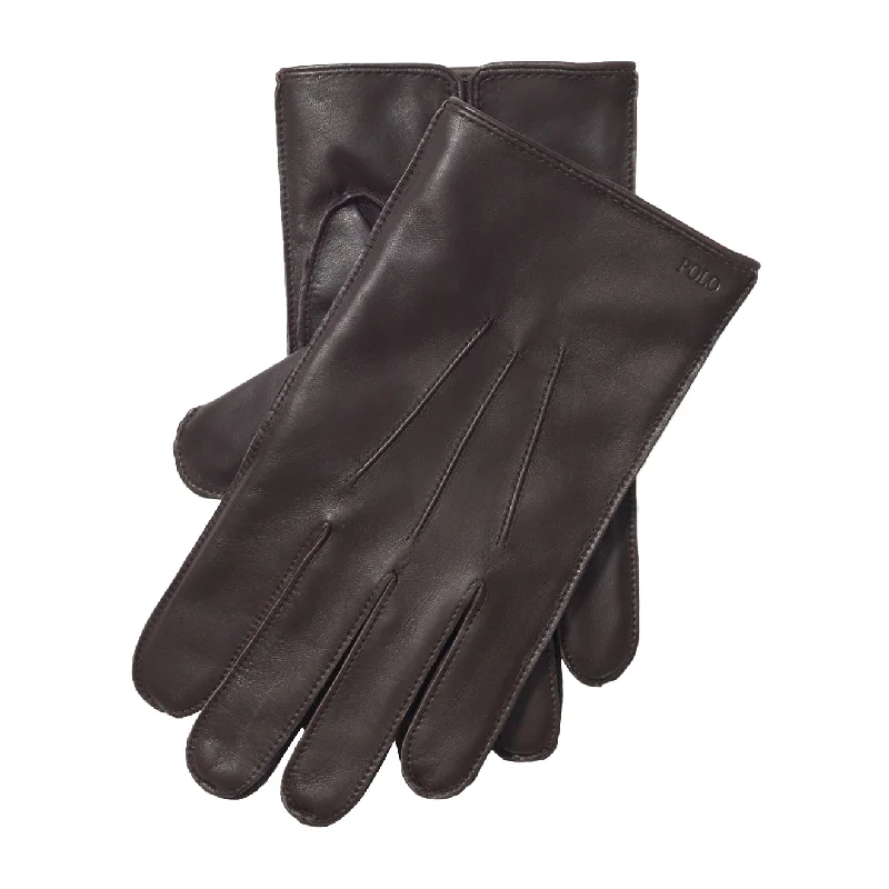 Polo Ralph Lauren Classic Nappa Leather Glove Brown