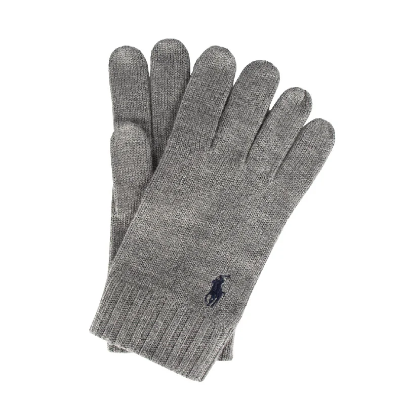 Polo Ralph Lauren Merino Wool Gloves Grey