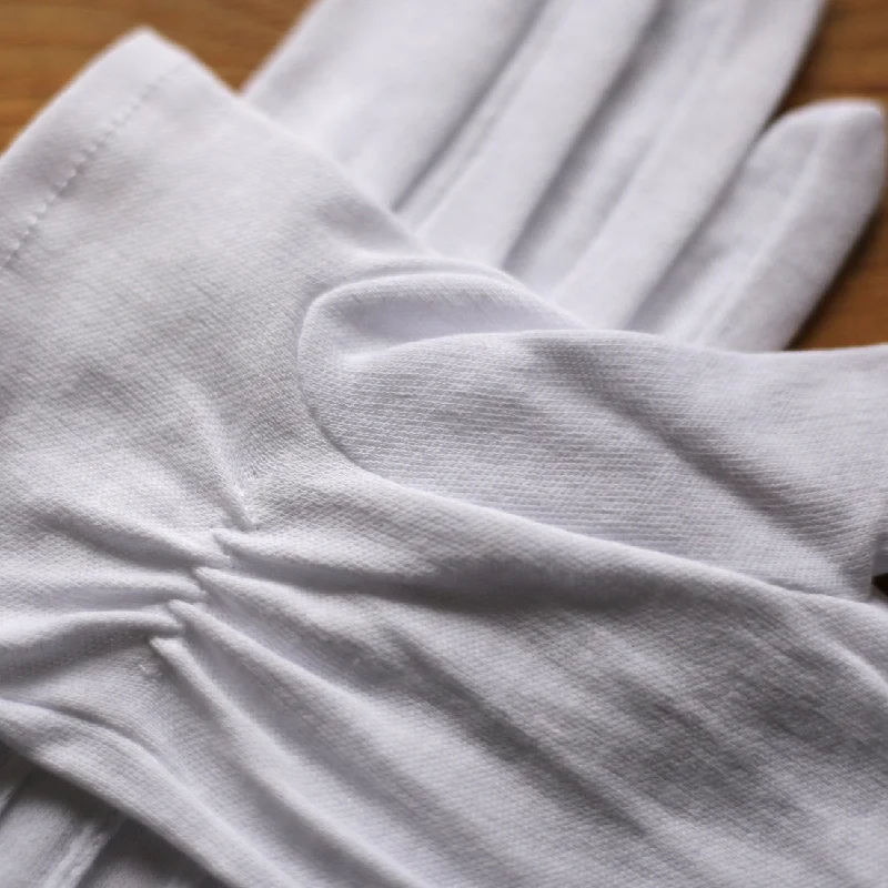 White Cotton Dress Gloves