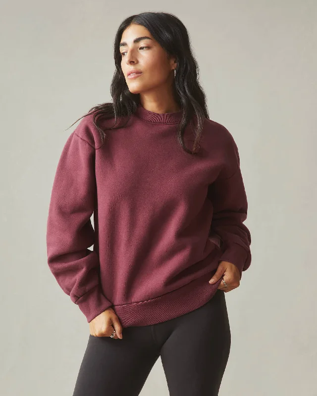 American Vintage Crew Sweatshirt - Zinfandel