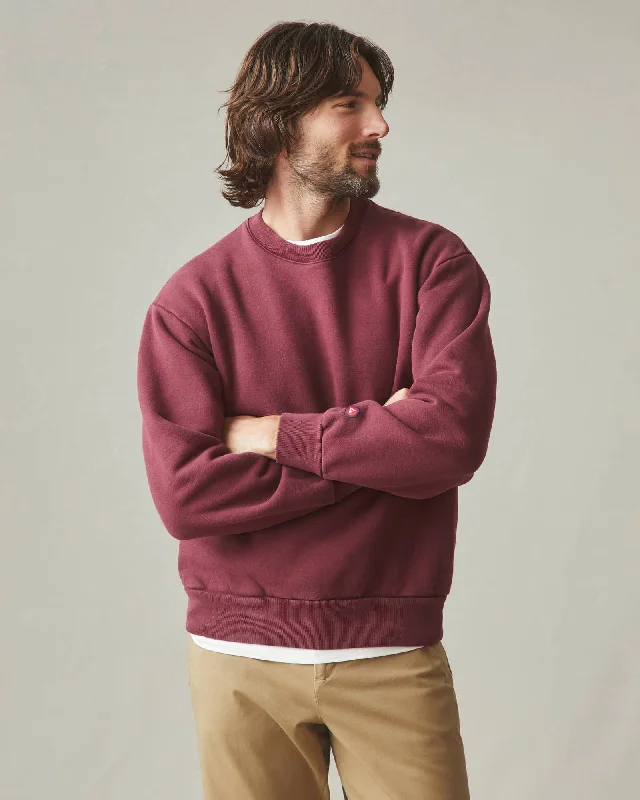 American Vintage Crew Sweatshirt - Zinfandel