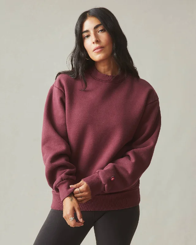 American Vintage Crew Sweatshirt - Zinfandel