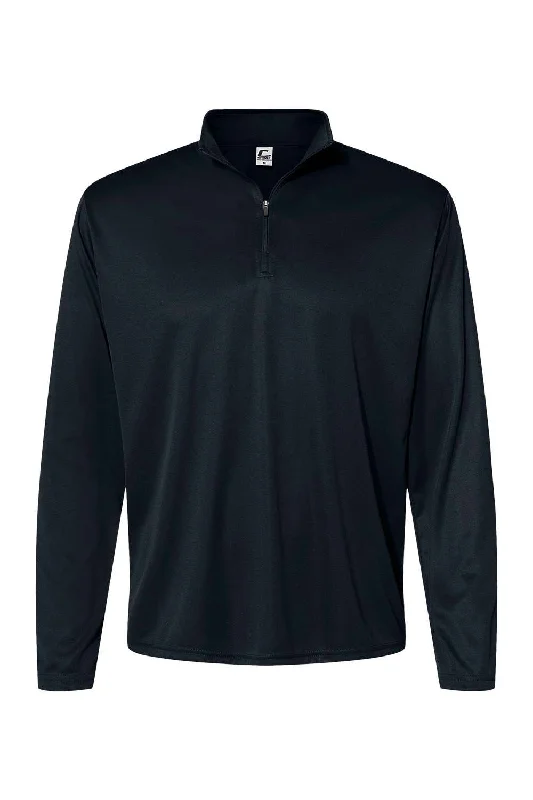 C2 Sport Mens Moisture Wicking 1/4 Zip Sweatshirt - Black - NEW