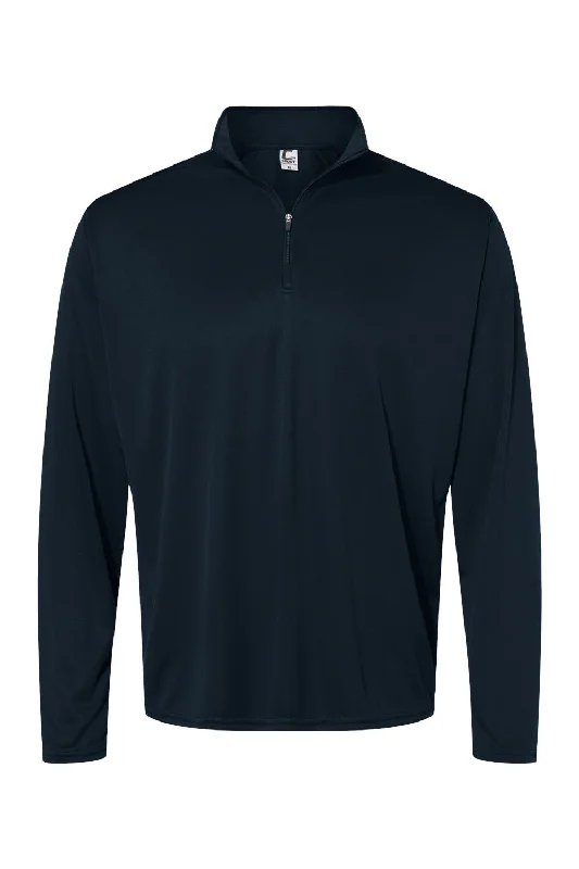 C2 Sport Mens Moisture Wicking 1/4 Zip Sweatshirt - Navy Blue - NEW