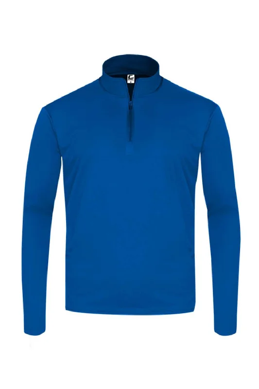 C2 Sport Mens Moisture Wicking 1/4 Zip Sweatshirt - Royal Blue - NEW