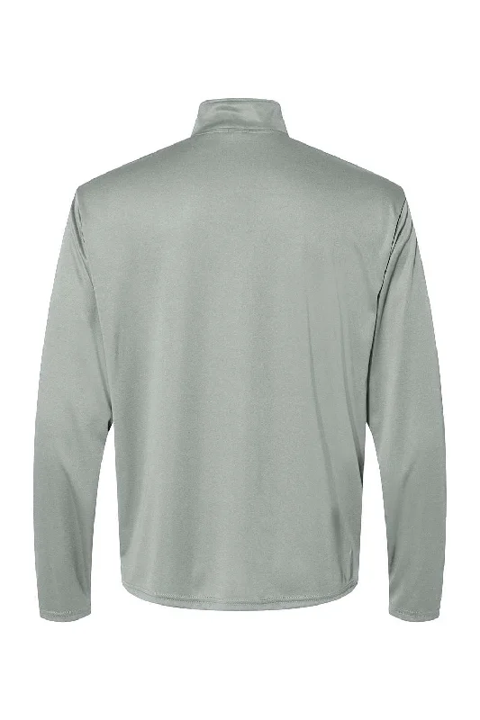 C2 Sport Mens Moisture Wicking 1/4 Zip Sweatshirt - Silver Grey - NEW