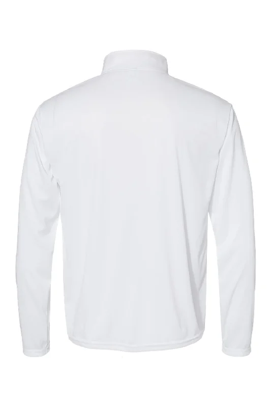 C2 Sport Mens Moisture Wicking 1/4 Zip Sweatshirt - White - NEW