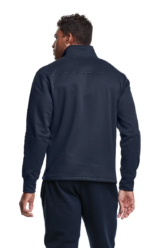 Champion Mens Sport 1/4 Zip Sweatshirt - Navy Blue - NEW