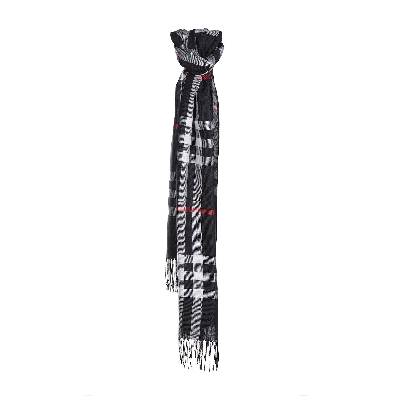 Checke Scarf Black