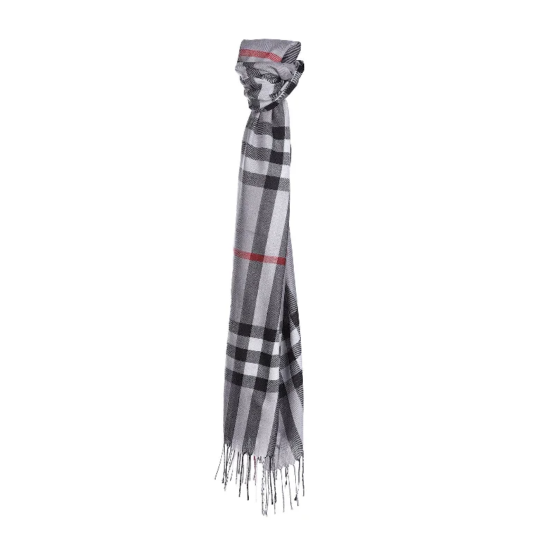 Checke Scarf Grey