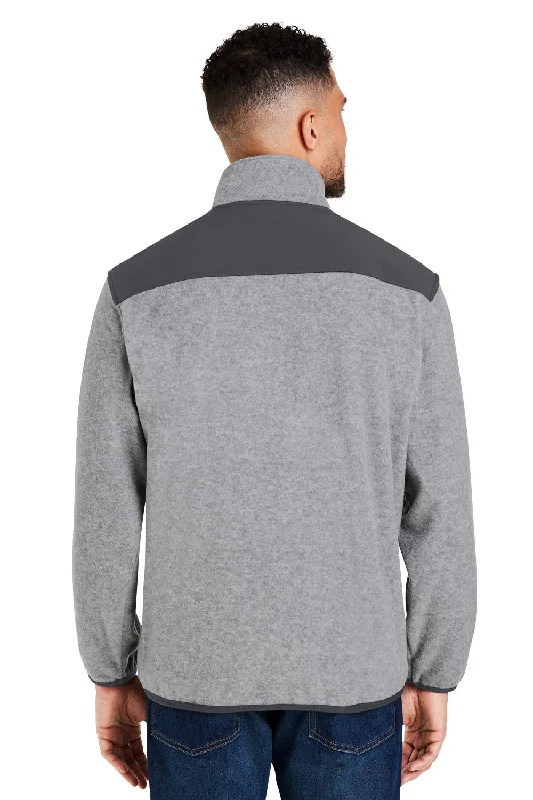 Dri Duck Mens Ranger Melange UPF 50+ Fleece Sweatshirt - Platinum Grey - NEW