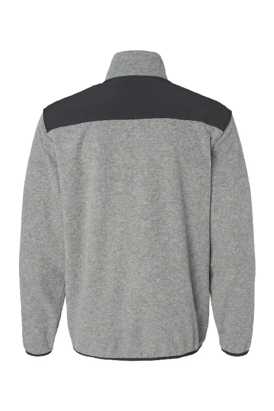 Dri Duck Mens Ranger Melange UPF 50+ Fleece Sweatshirt - Platinum Grey - NEW