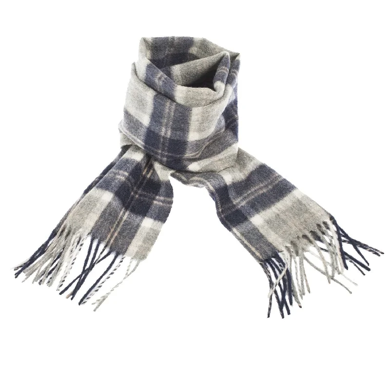 Lyle & Scott 100% Cashmere Scarf  Bannockbane Silver