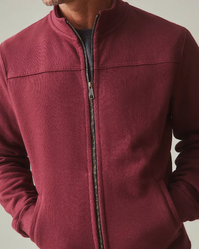 Moto Full Zip - Zinfandel