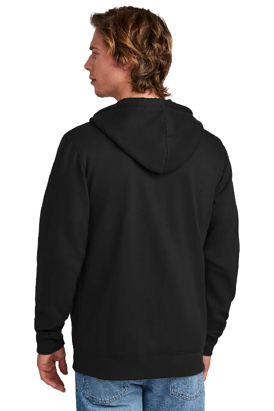 New Era Mens Comeback Fleece Full Zip Hooded Sweatshirt Hoodie - Black