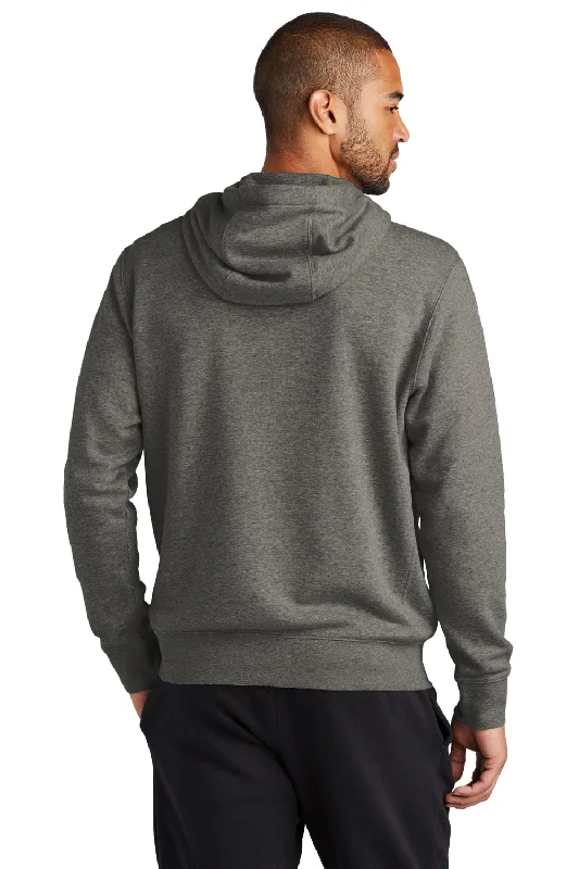 Nike Mens Club Fleece Full Zip Hooded Sweatshirt Hoodie - Heather Charcoal Grey