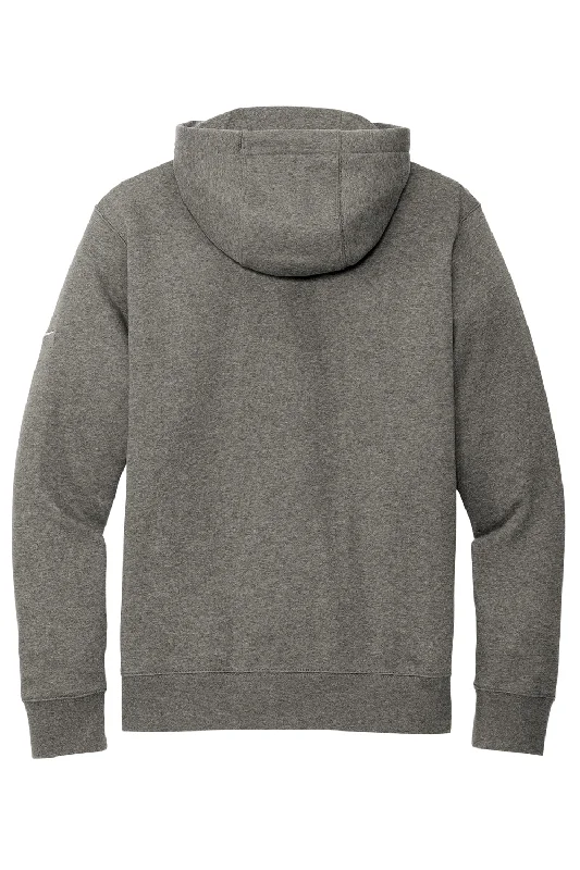 Nike Mens Club Fleece Full Zip Hooded Sweatshirt Hoodie - Heather Charcoal Grey