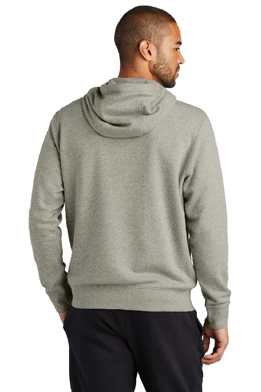 Nike Mens Club Fleece Full Zip Hooded Sweatshirt Hoodie - Heather Dark Grey