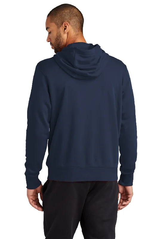 Nike Mens Club Fleece Full Zip Hooded Sweatshirt Hoodie - Midnight Navy Blue