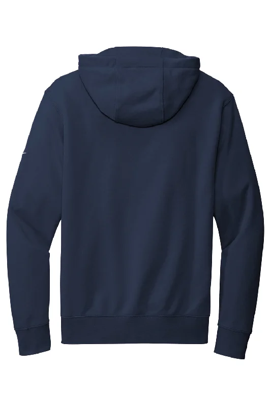 Nike Mens Club Fleece Full Zip Hooded Sweatshirt Hoodie - Midnight Navy Blue