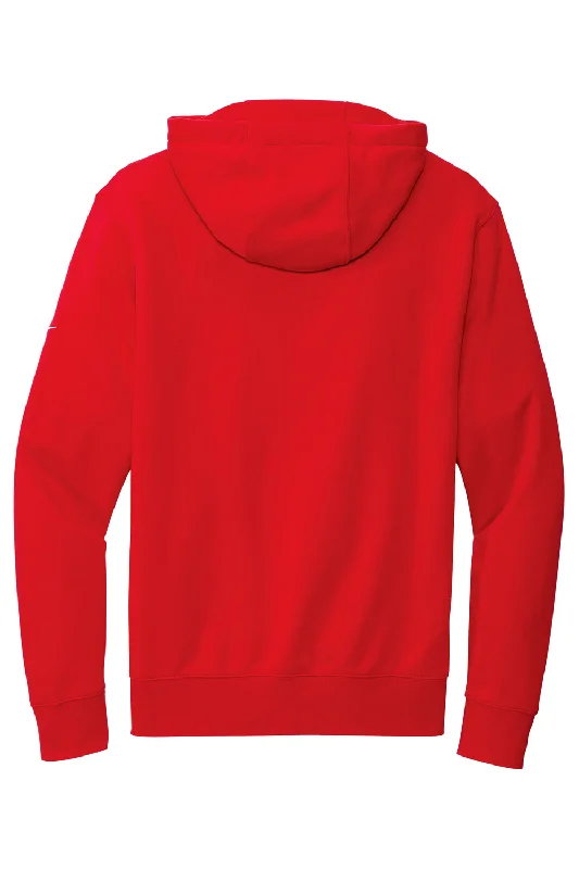 Nike Mens Club Fleece Full Zip Hooded Sweatshirt Hoodie - University Red