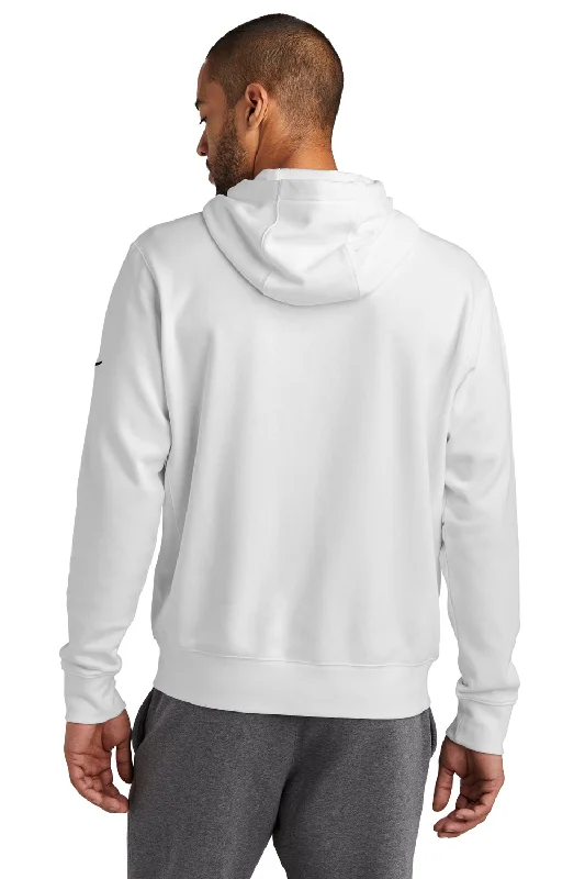 Nike Mens Club Fleece Full Zip Hooded Sweatshirt Hoodie - White