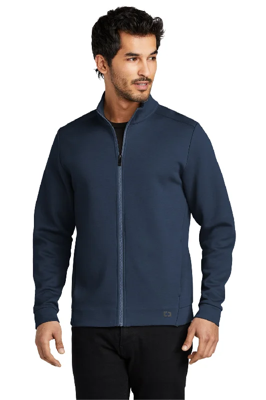 Ogio Mens Bolt Full Zip Sweatshirt - Strike Blue