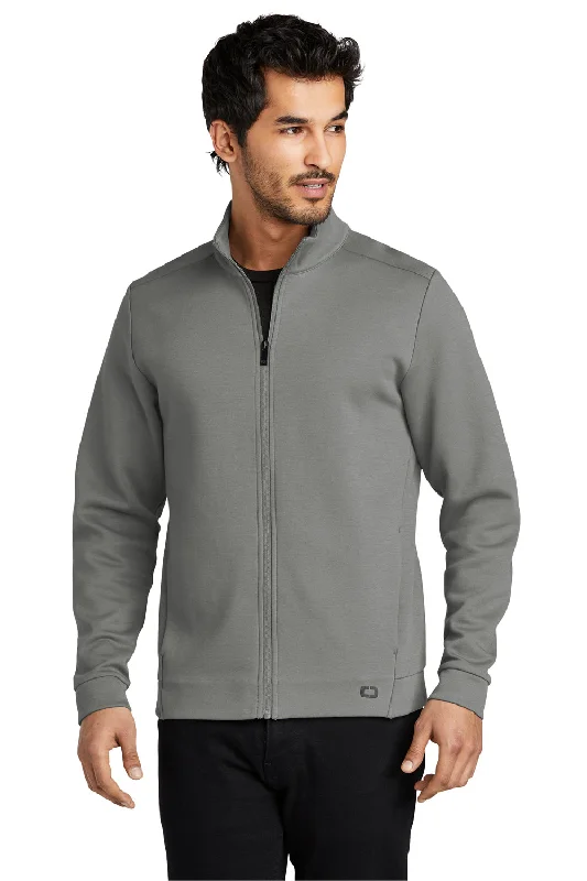 Ogio Mens Bolt Full Zip Sweatshirt - Turbo Grey