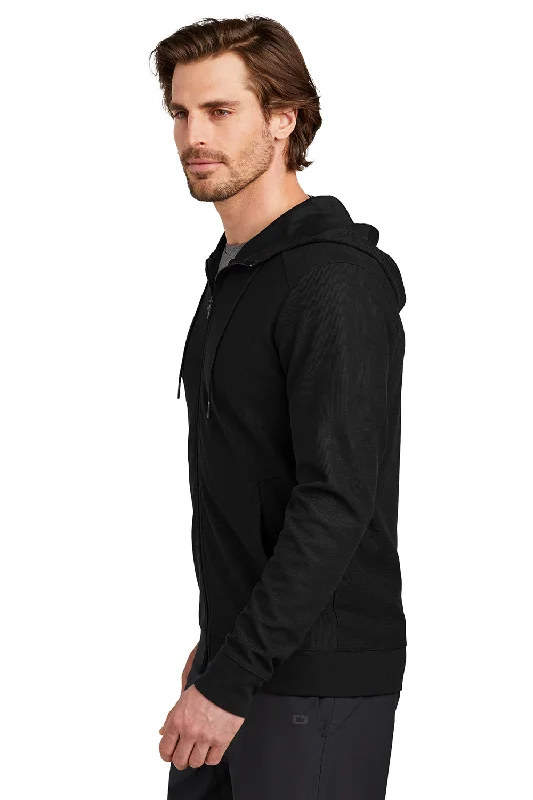 Ogio Mens Revive Full Zip Hooded Sweatshirt Hoodie - Blacktop