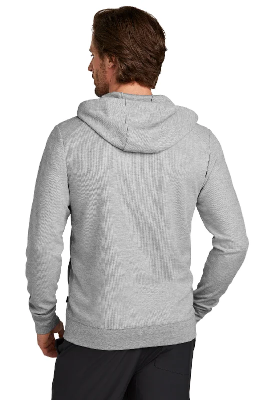 Ogio Mens Revive Full Zip Hooded Sweatshirt Hoodie - Heather Light Grey