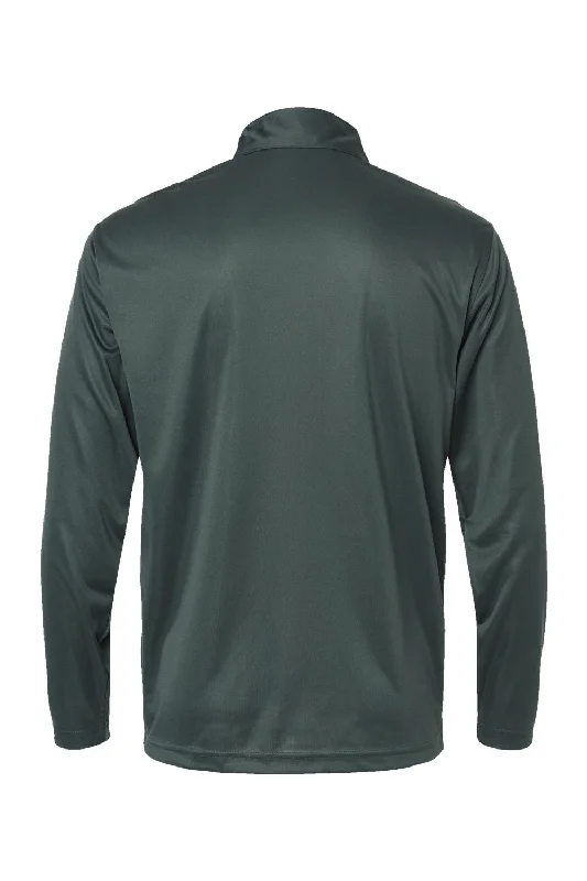 Paragon Mens Malibu Performance Moisture Wicking 1/4 Zip Sweatshirt - Carbon Grey - NEW