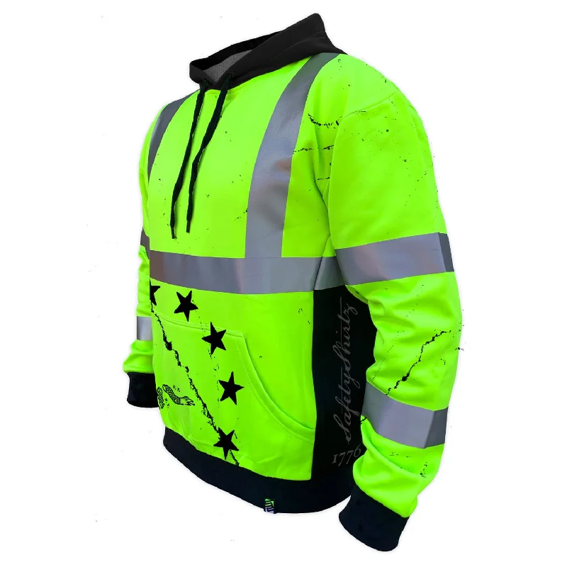 SafetyShirtz Men's SS360º 1776 Class 3 Hi-Vis Safety Hoodie