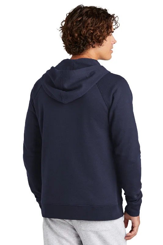 Sport-Tek Mens Drive Fleece Full Zip Hooded Sweatshirt Hoodie - True Navy Blue