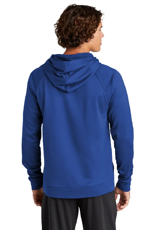 Sport-Tek Mens Re-Compete Fleece Anti Static Hooded Sweatshirt Hoodie - True Royal Blue