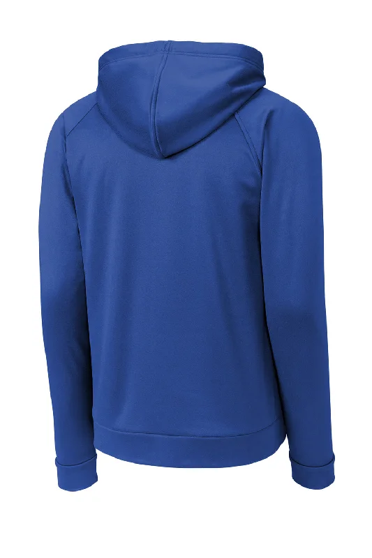 Sport-Tek Mens Re-Compete Fleece Anti Static Hooded Sweatshirt Hoodie - True Royal Blue