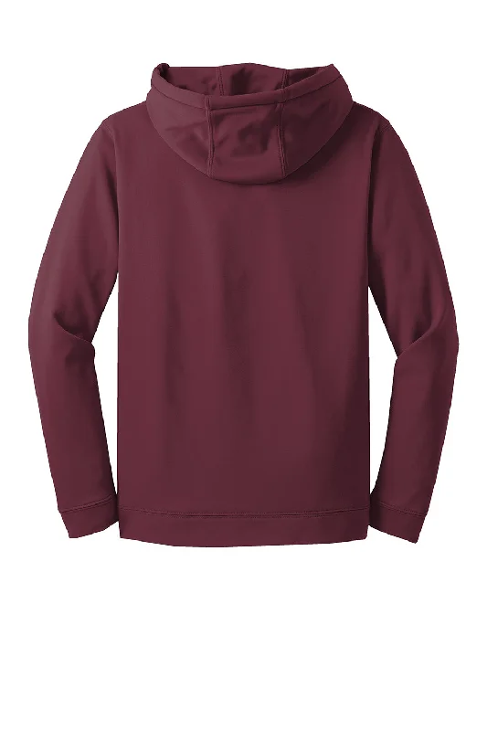 Sport-Tek Mens Sport-Wick Moisture Wicking Fleece Hooded Sweatshirt Hoodie - Maroon