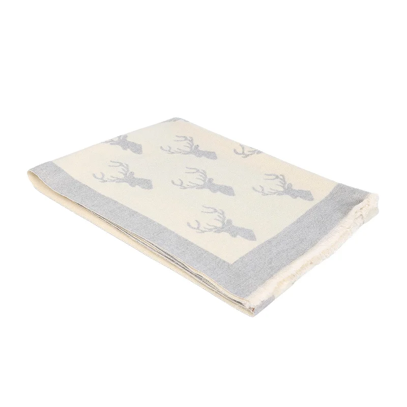 Super Soft Stag Scarf Cream