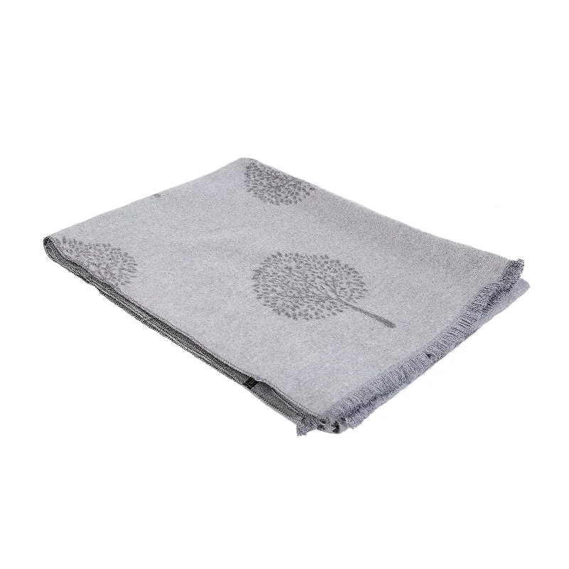 Super Soft Tree Of Life Scarf Grey